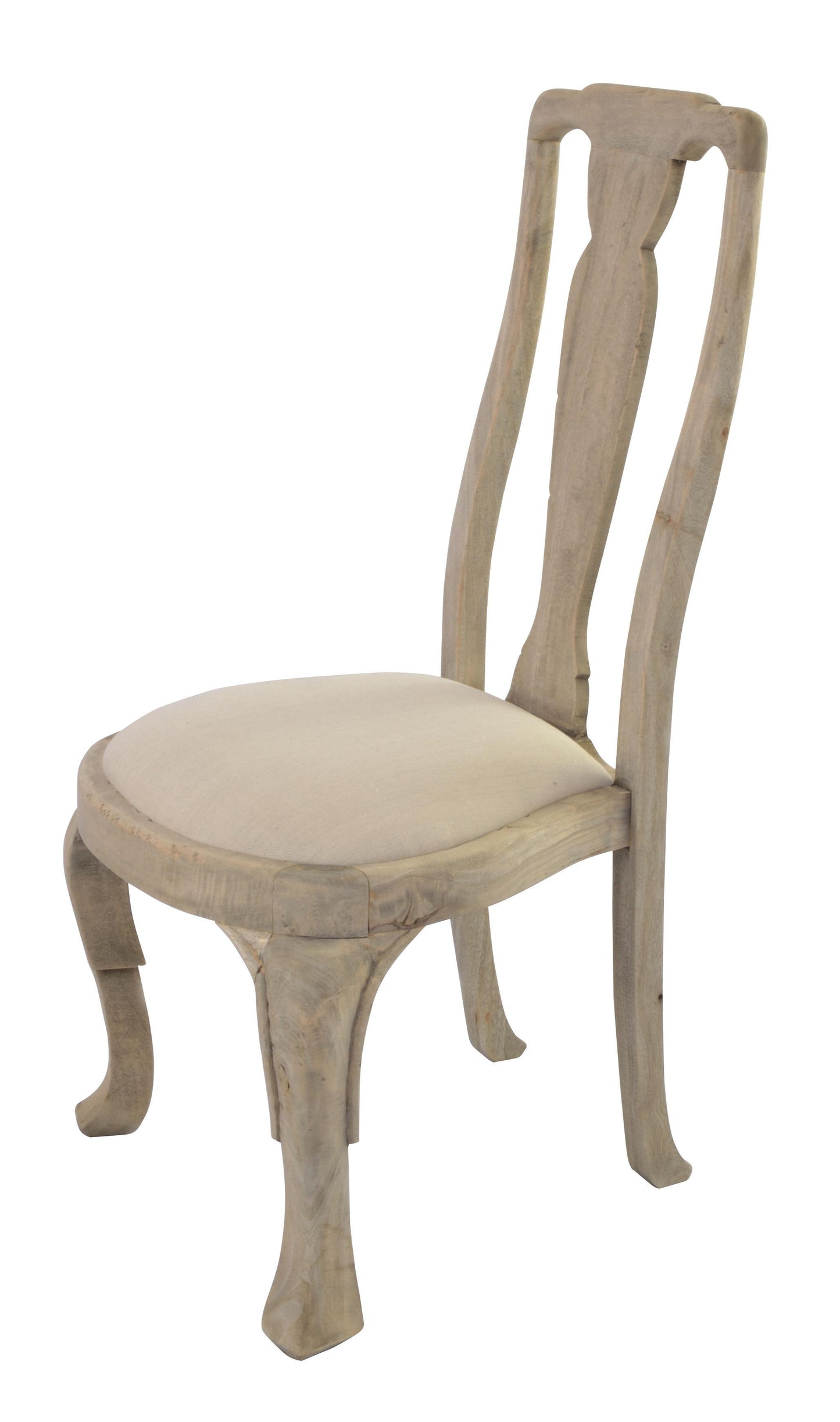 Vintage Dining Chair Tall Back Upholstered Seat