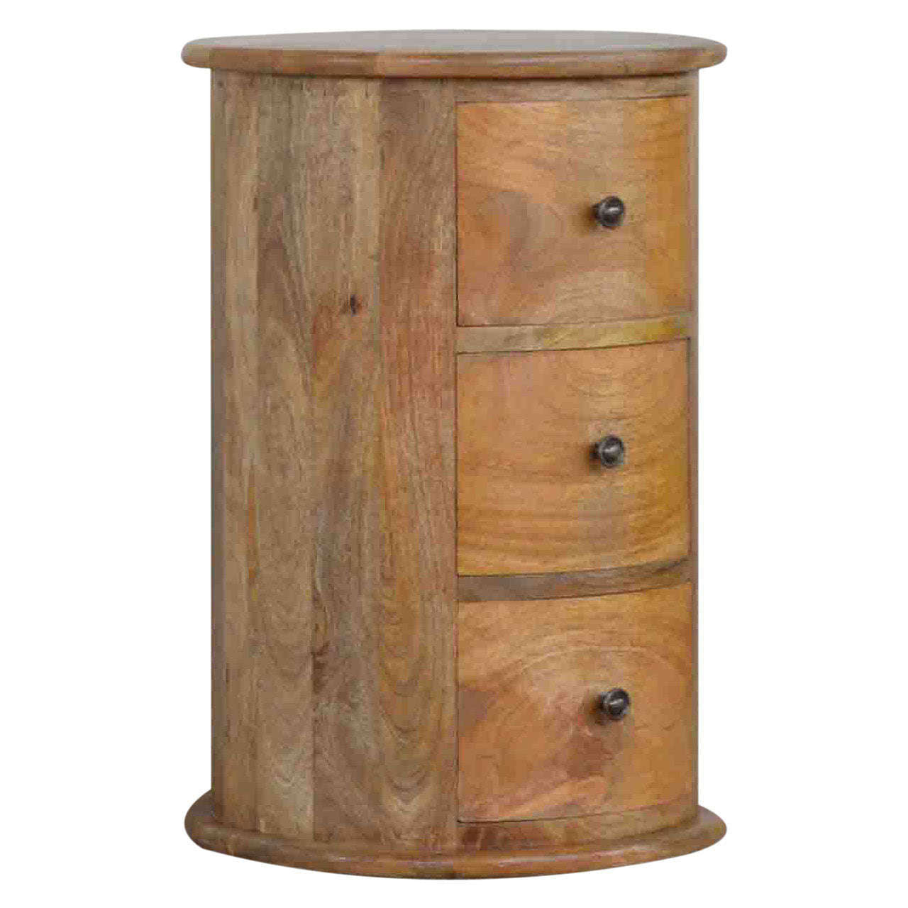 Ashpinoke:3 Drawer Drum Chest-Chests and Drawers-Artisan