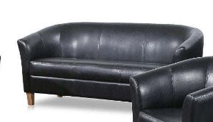 Claridon 3 Seater Sofa Polyurethane Black