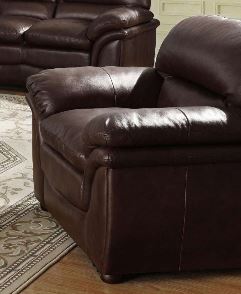 Fernando Sofa Full Bonded Leather 1 Seater Brown