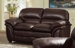 Fernando Sofa Full Bonded Leather 2 Seater Brown