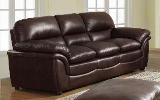 Fernando Sofa Full Bonded Leather 3 Seater Brown