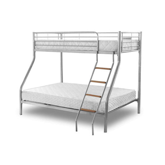 Ashpinoke:Alexa Triple Bunk Silver-Bunks-Heartlands Furniture