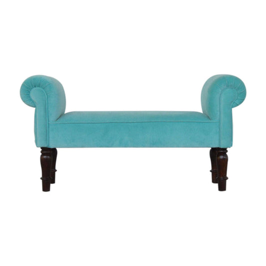 Ashpinoke:Aqua Velvet Bench-Benches-Artisan