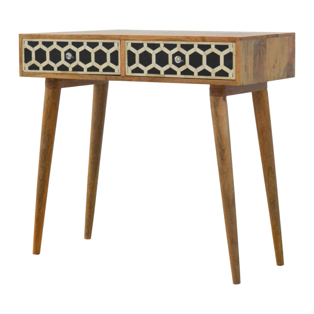 Ashpinoke:Bone Inlay Console Table-Console and Hall Tables-Artisan