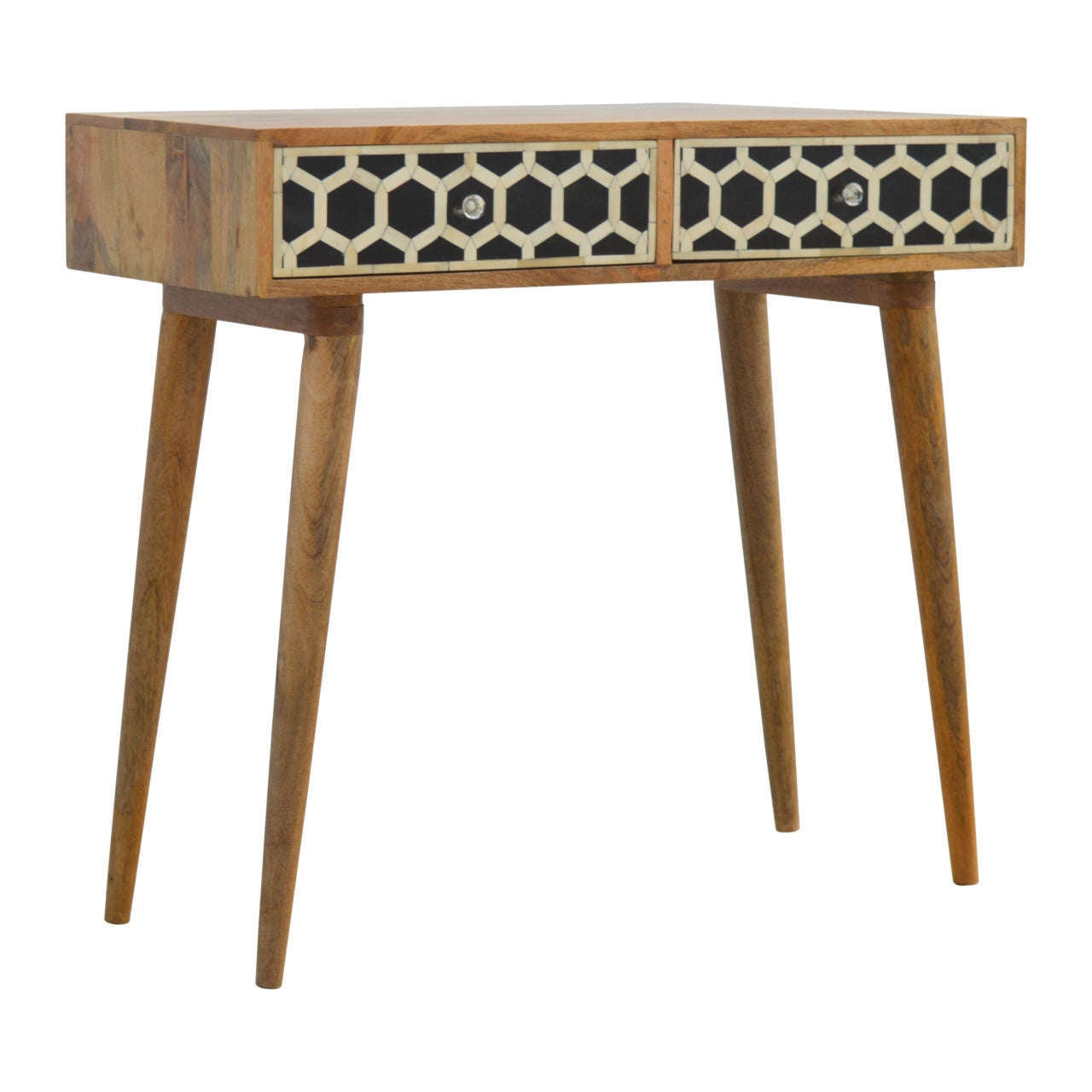 Ashpinoke:Bone Inlay Console Table-Console and Hall Tables-Artisan