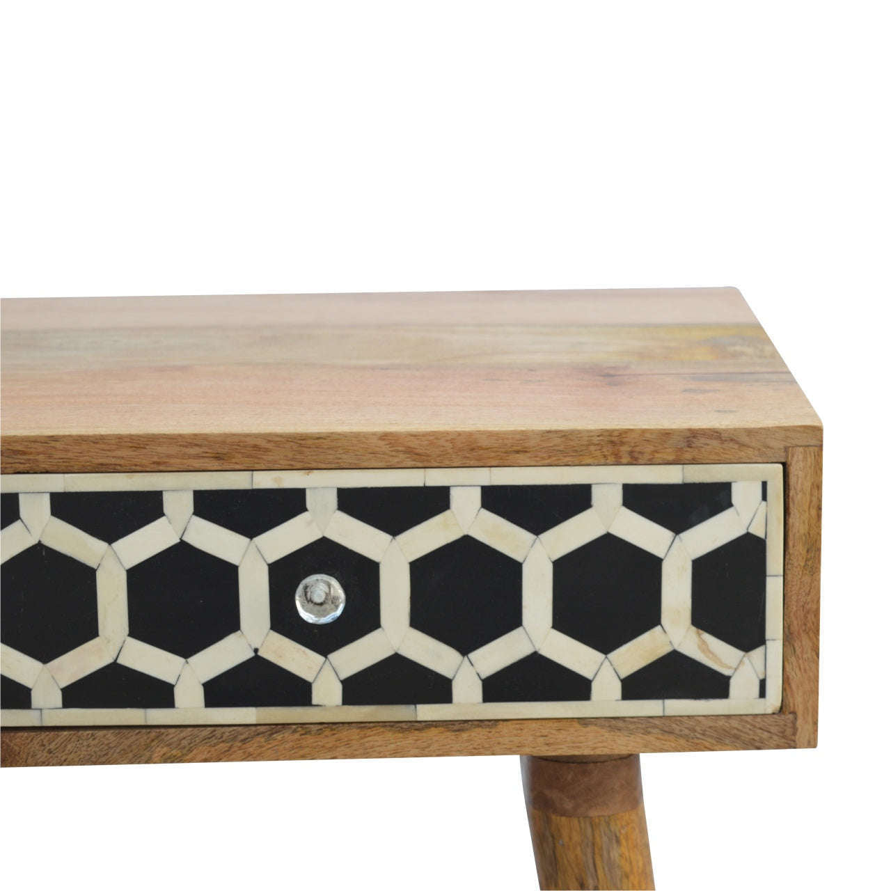 Ashpinoke:Bone Inlay Console Table-Console and Hall Tables-Artisan