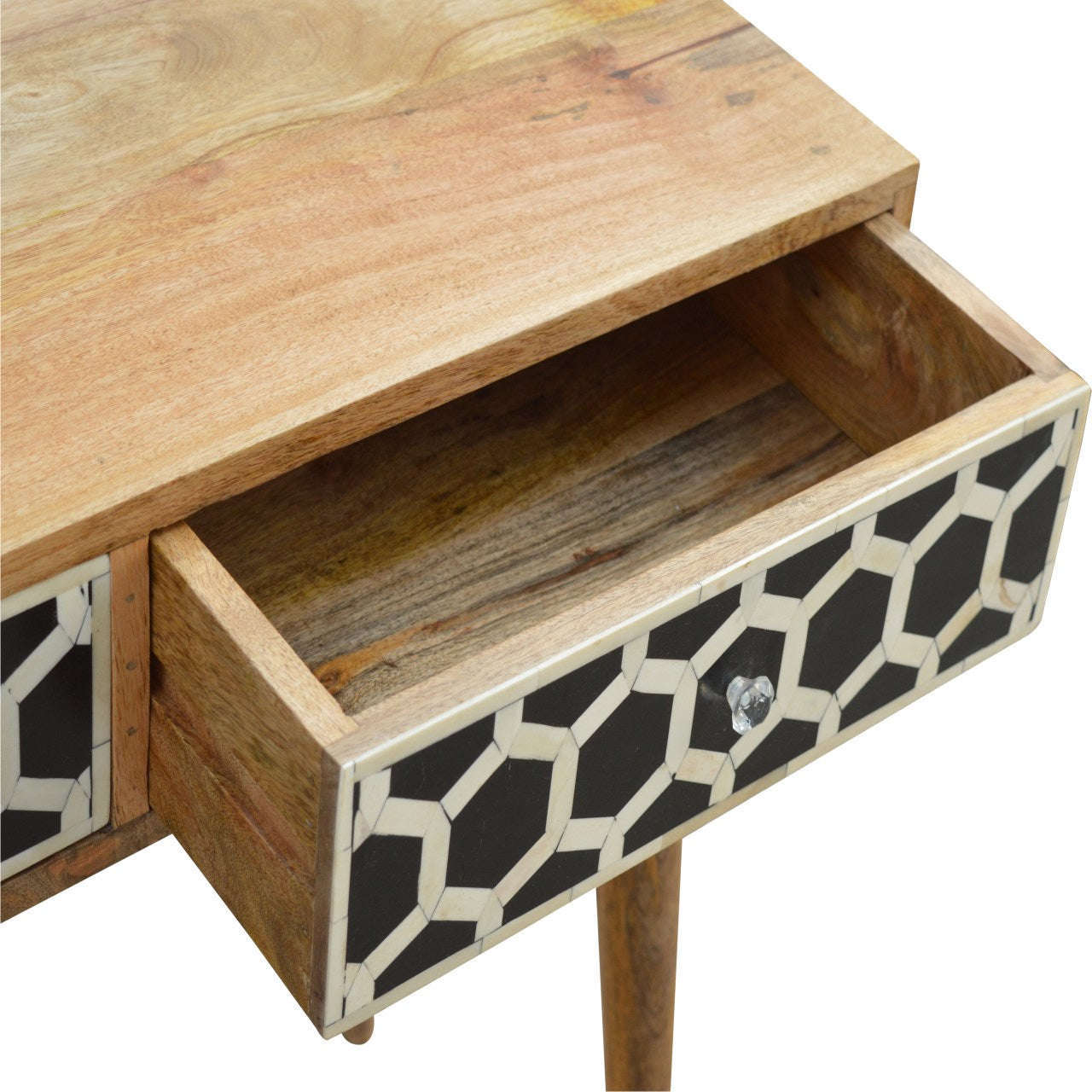 Ashpinoke:Bone Inlay Console Table-Console and Hall Tables-Artisan