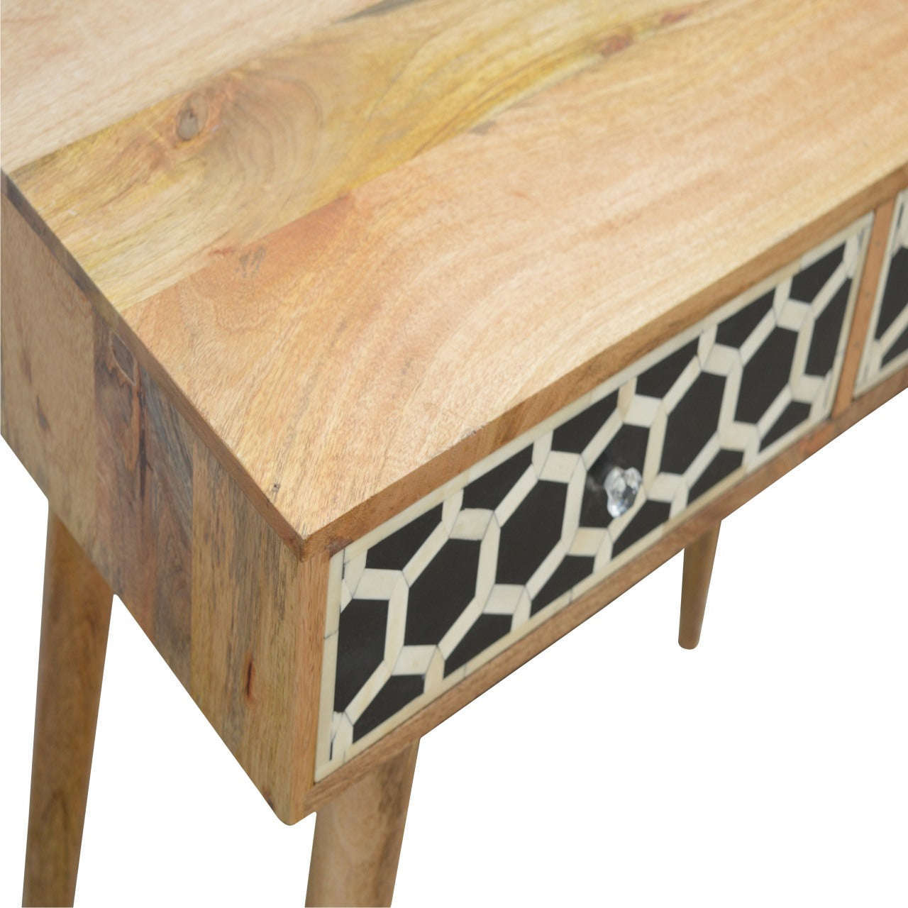 Ashpinoke:Bone Inlay Console Table-Console and Hall Tables-Artisan