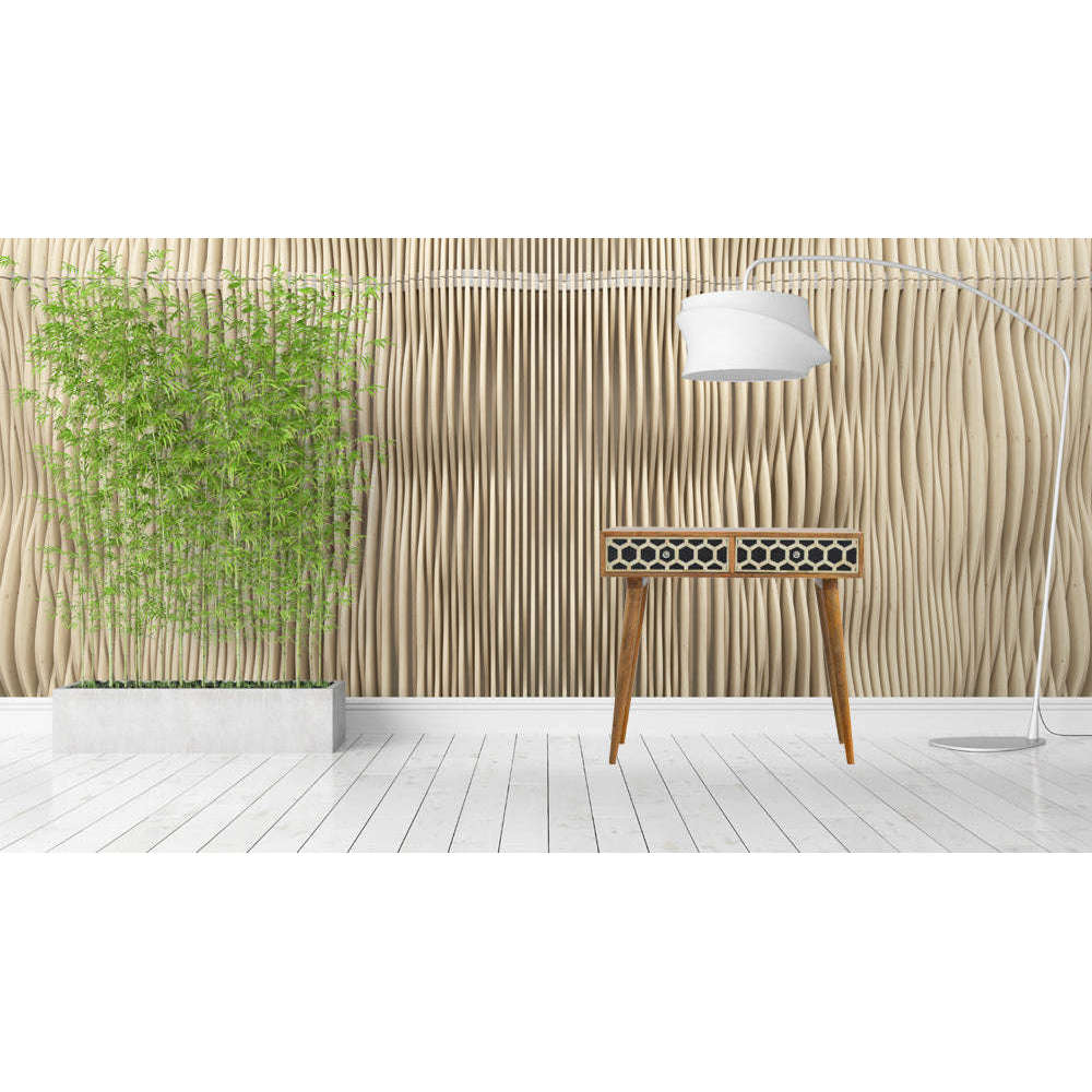 Ashpinoke:Bone Inlay Console Table-Console and Hall Tables-Artisan