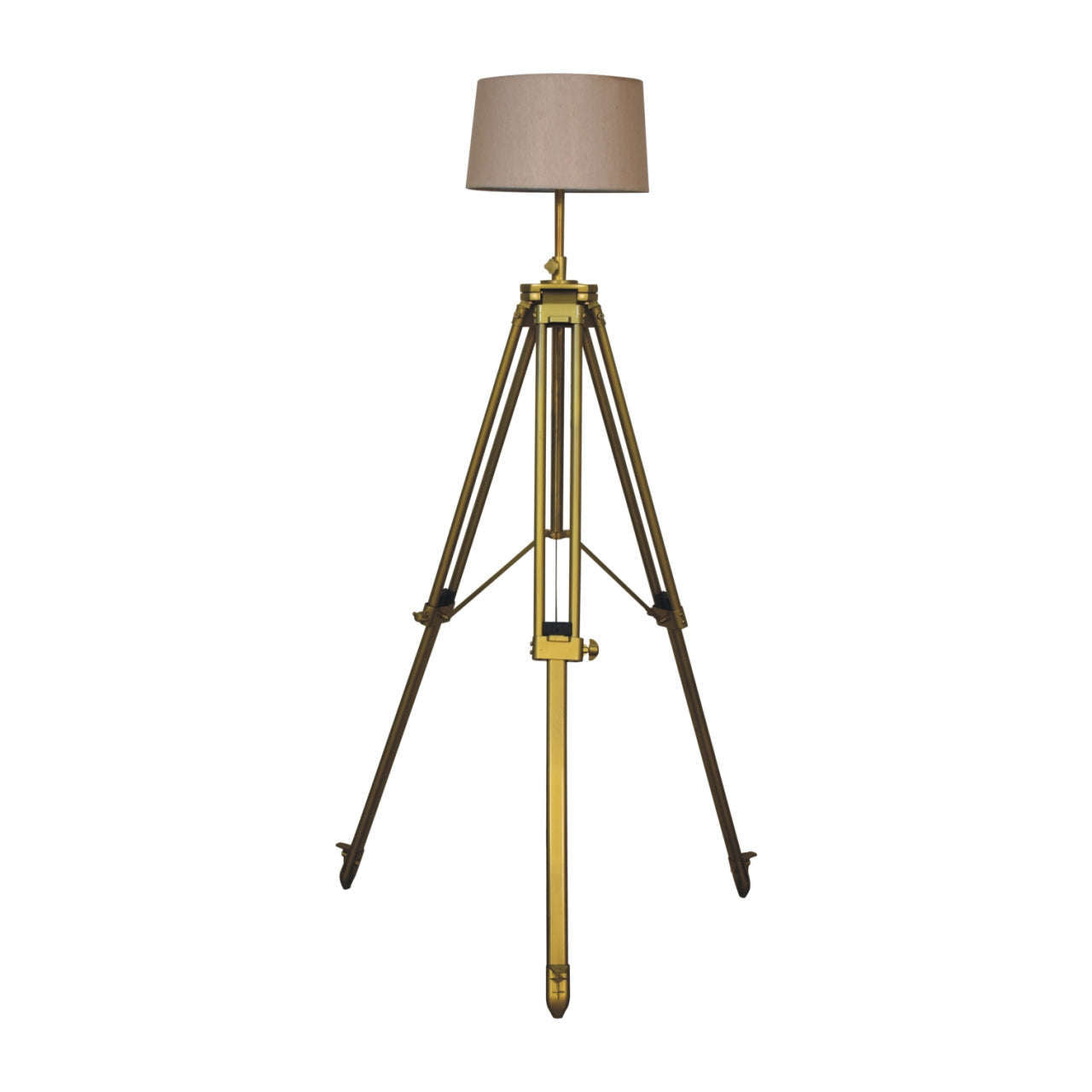 Ashpinoke:Brass Plated Floor Lamp-Lighting-Artisan