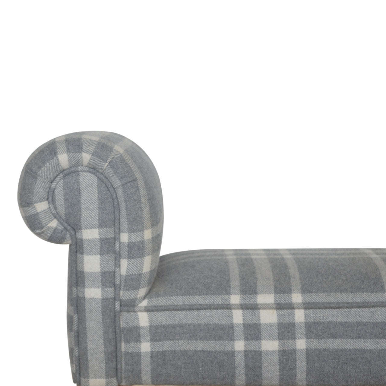 Ashpinoke:Canus Tartan Bedroom Bench-Benches-Artisan