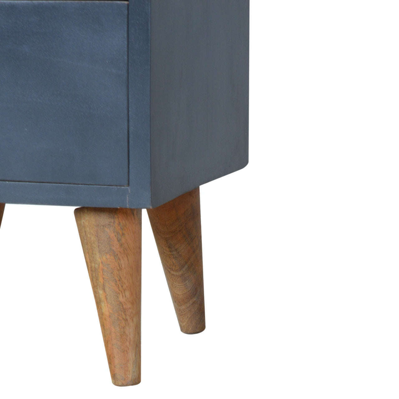 Ashpinoke:Charcoal Black Hand Painted Bedside-Bedsides-Artisan