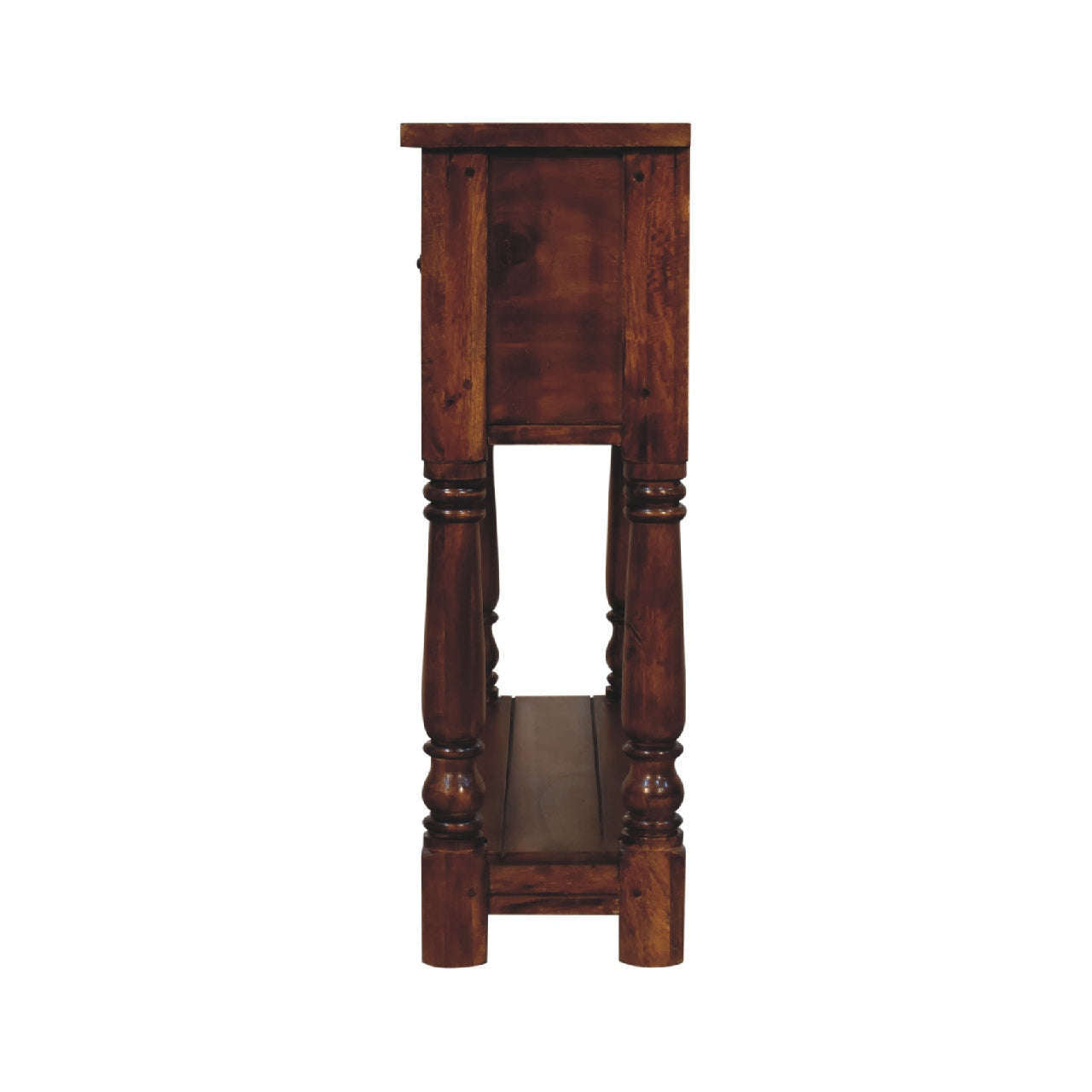 Ashpinoke:Chestnut 4 Drawer Console Table-Console and Hall Tables-Artisan