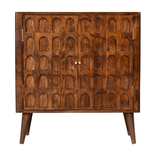Ashpinoke:Chestnut Arch Cabinet-Cabinets-Artisan