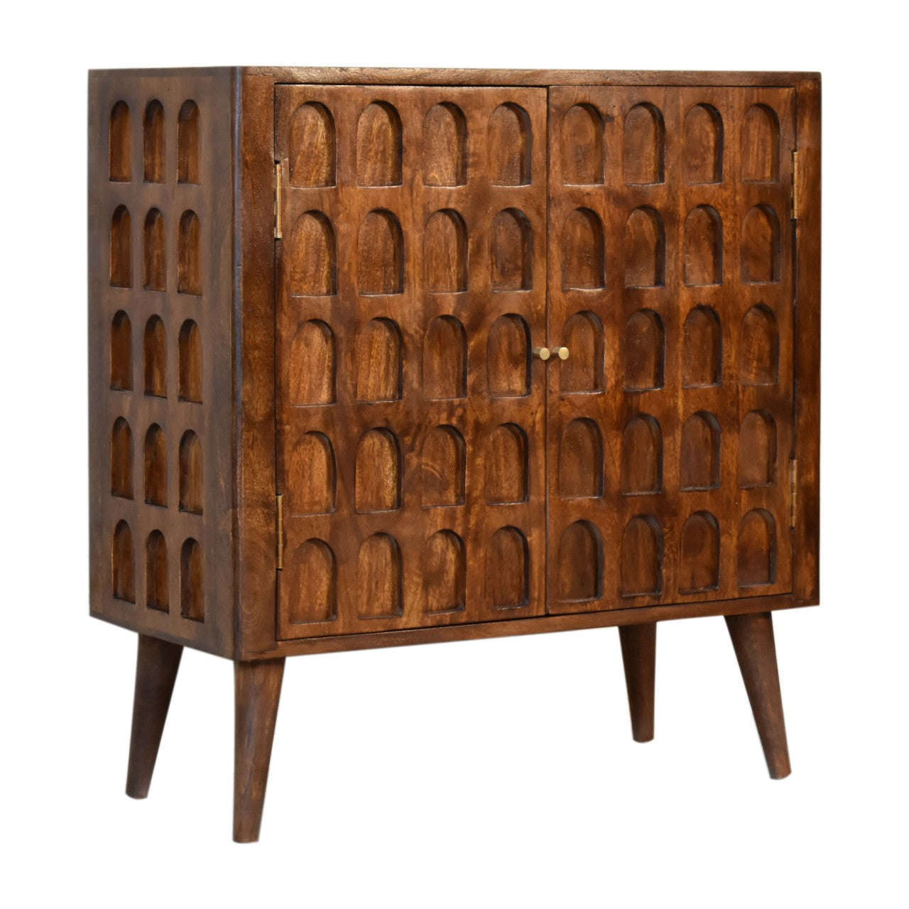 Ashpinoke:Chestnut Arch Cabinet-Cabinets-Artisan