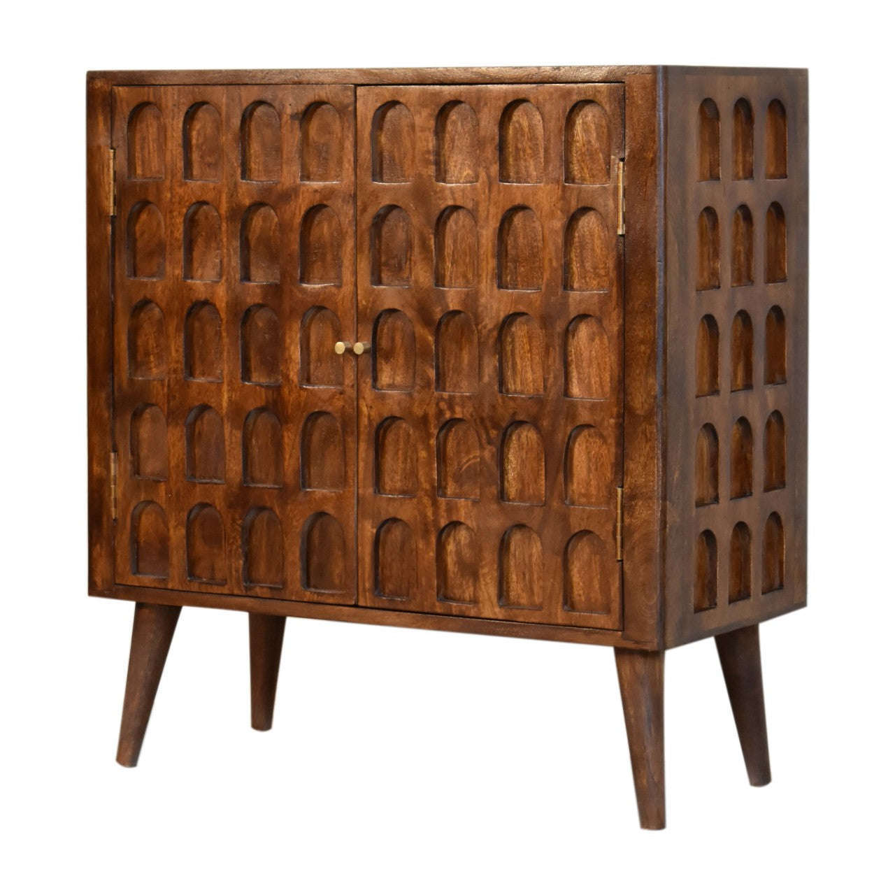 Ashpinoke:Chestnut Arch Cabinet-Cabinets-Artisan