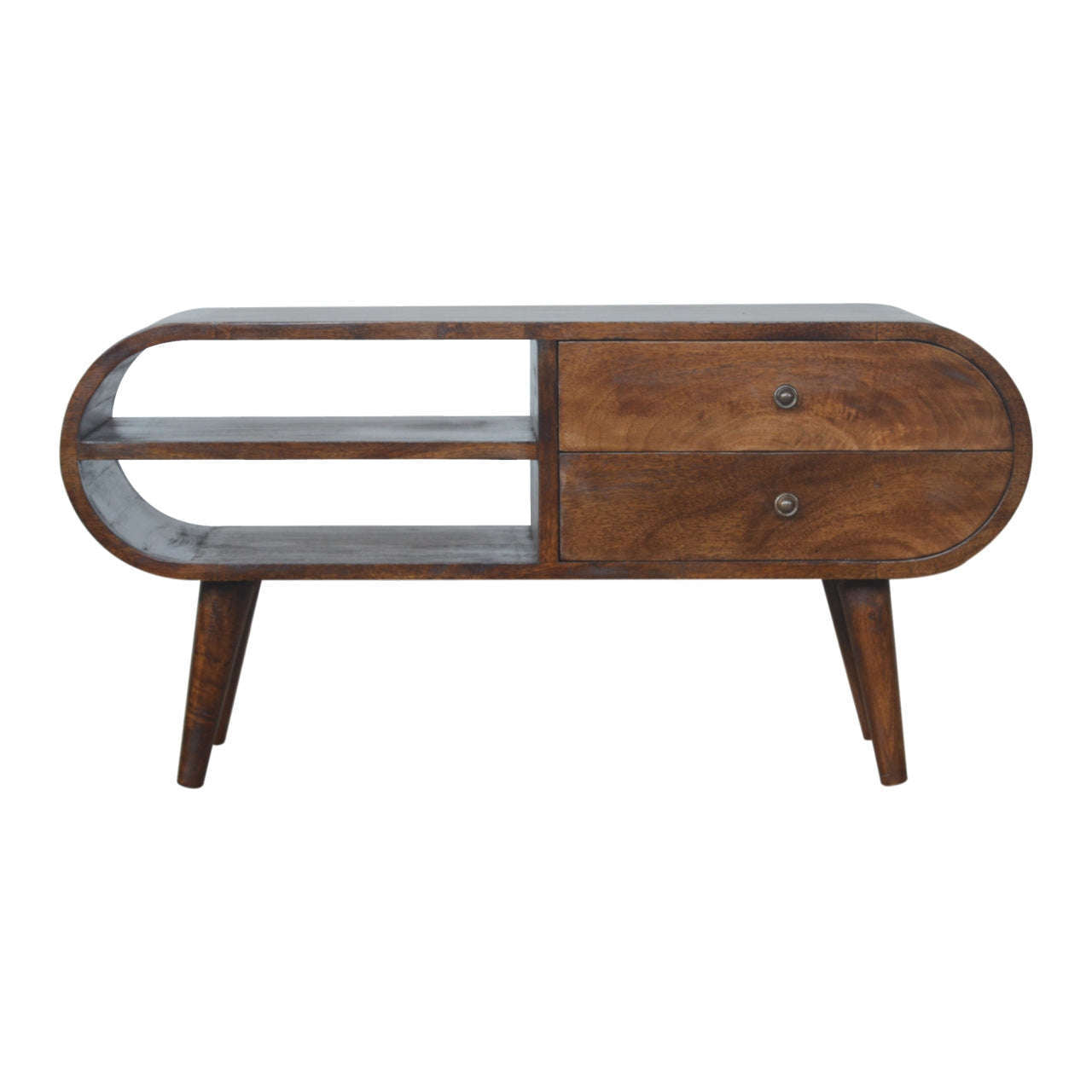 Ashpinoke:Chestnut Circular Media Unit-Media Units-Artisan