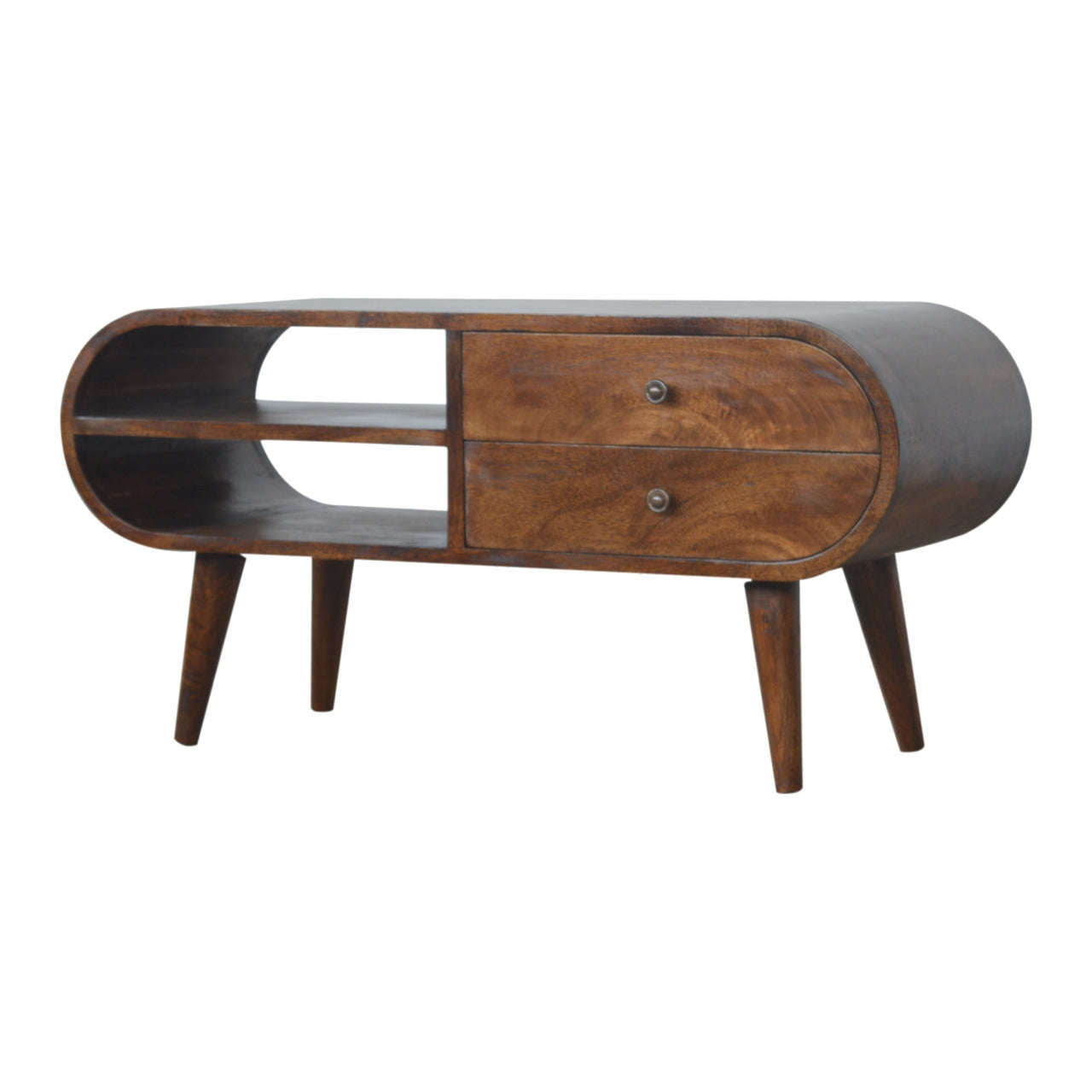 Ashpinoke:Chestnut Circular Media Unit-Media Units-Artisan