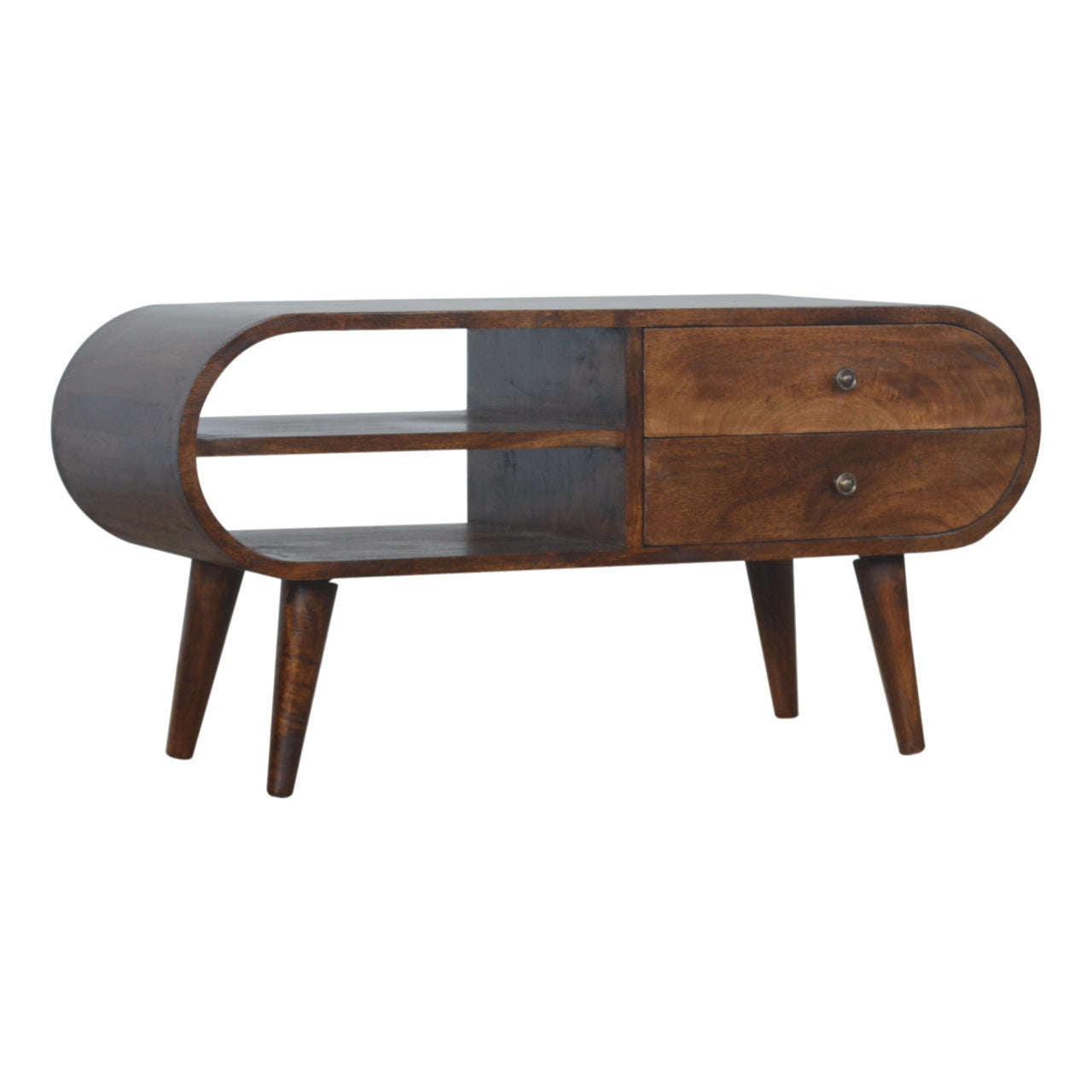 Ashpinoke:Chestnut Circular Media Unit-Media Units-Artisan