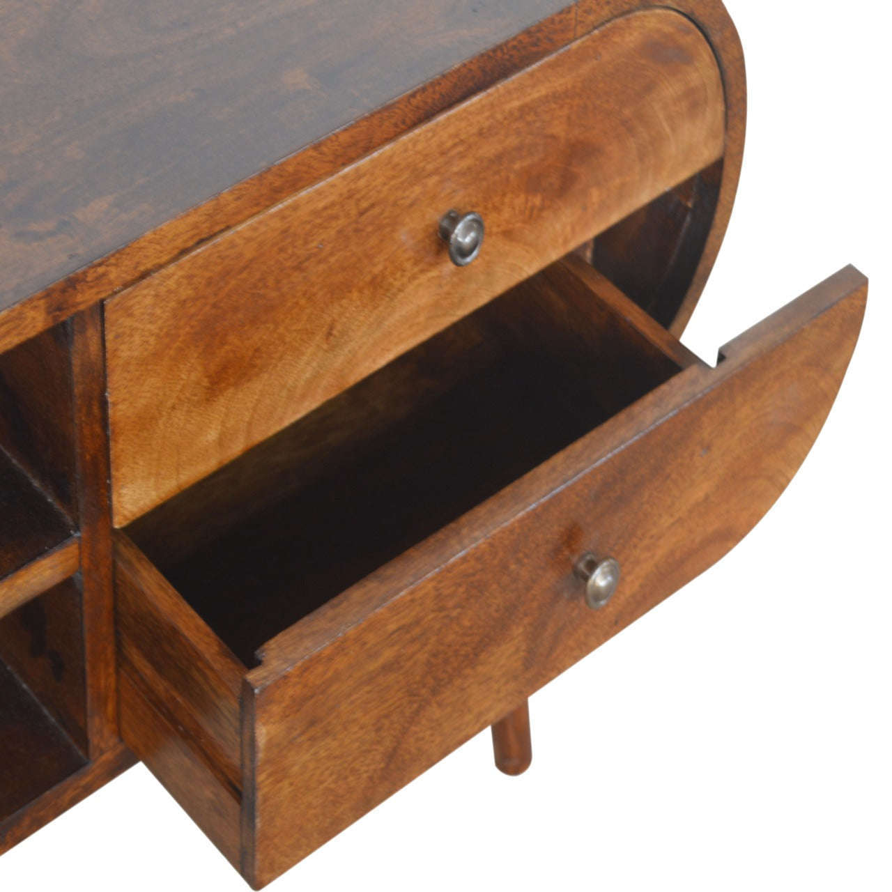 Ashpinoke:Chestnut Circular Media Unit-Media Units-Artisan