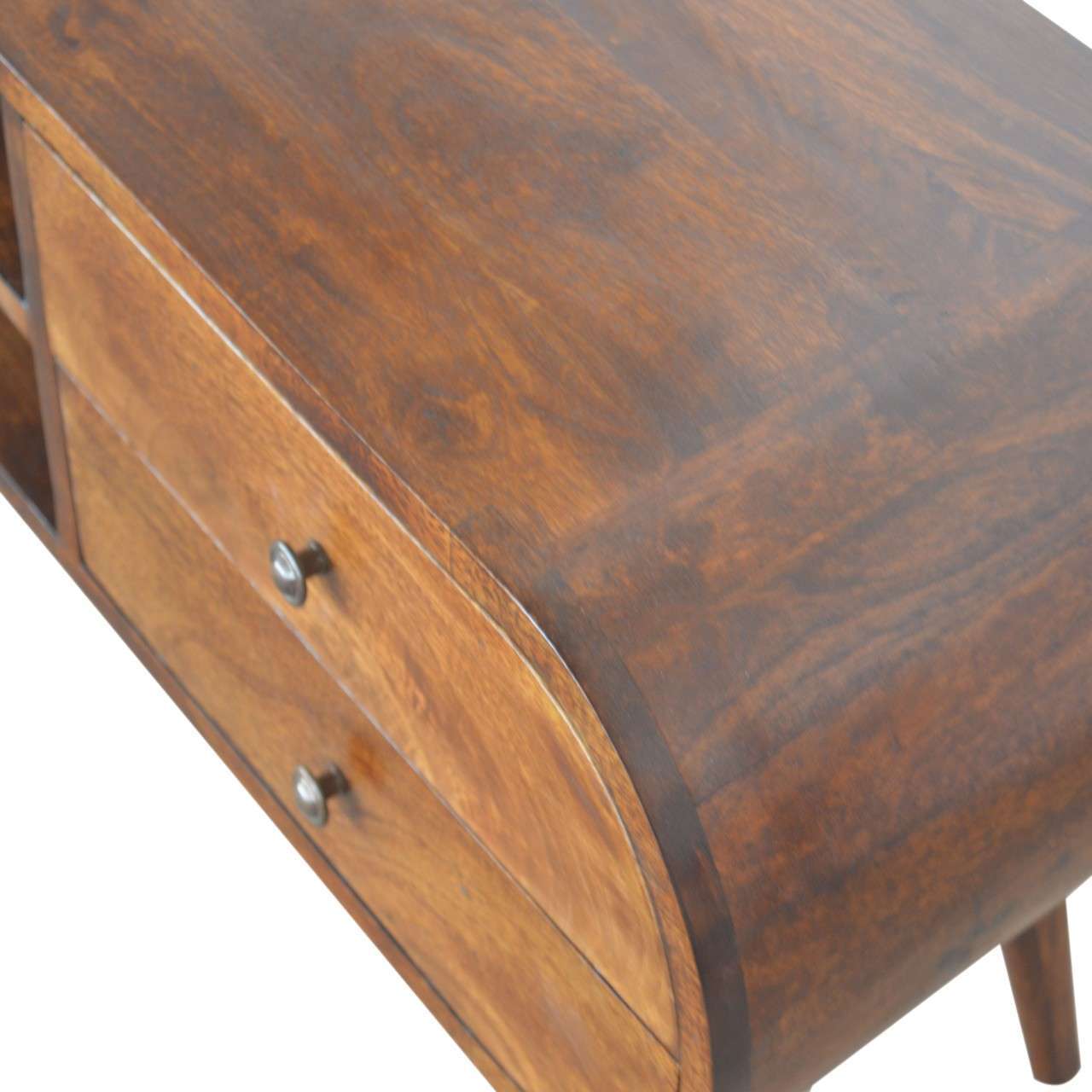 Ashpinoke:Chestnut Circular Media Unit-Media Units-Artisan