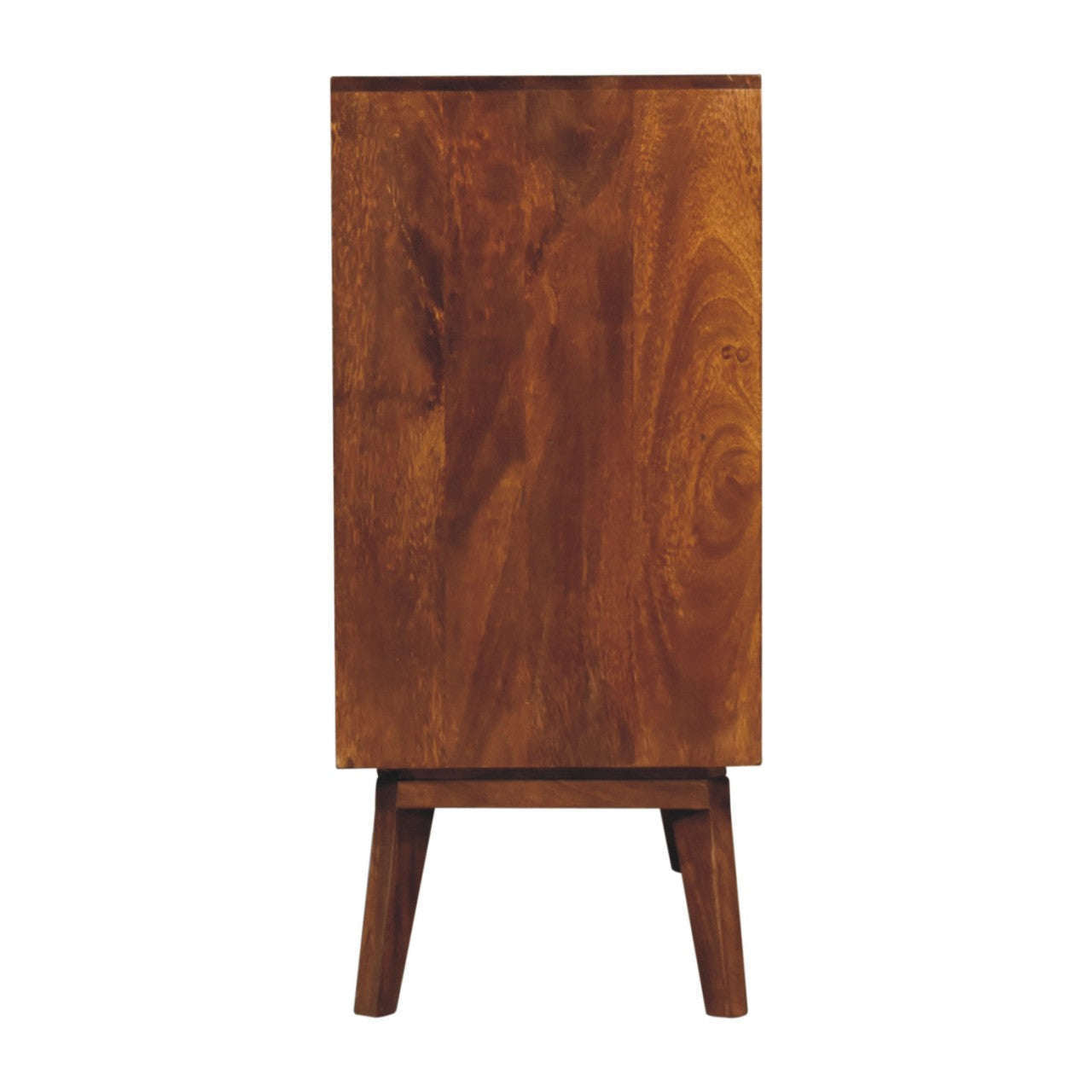 Ashpinoke:Chestnut Cubed Brass Inlay Cabinet-Cabinets-Artisan