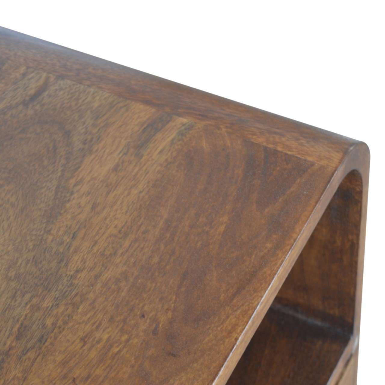 Ashpinoke:Chestnut Curved Edge Bedside-Bedsides-Artisan