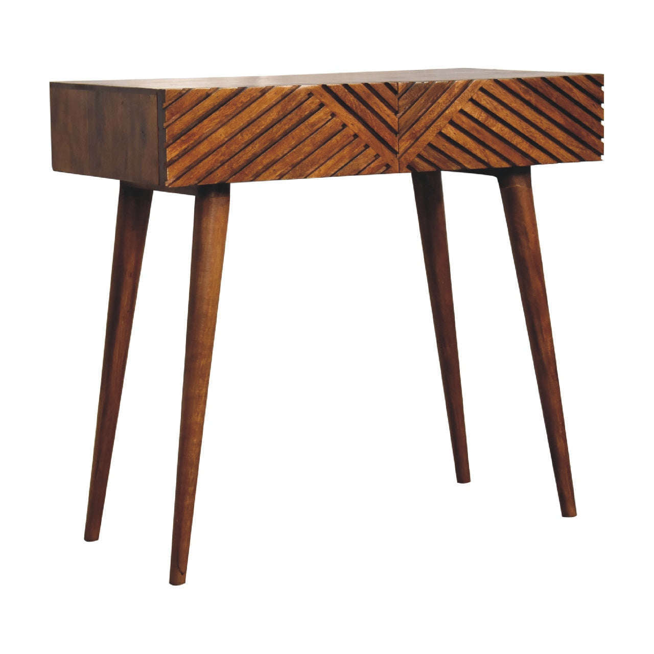 Ashpinoke:Chestnut Lille Console Table-Console and Hall Tables-Artisan