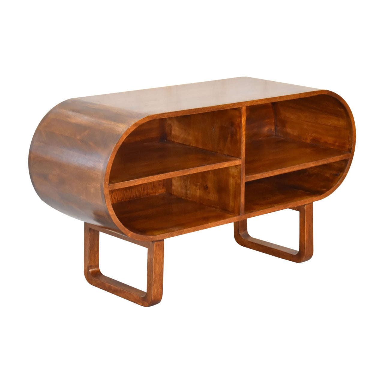 Ashpinoke:Chestnut Open Circular Media Unit-Media Units-Artisan