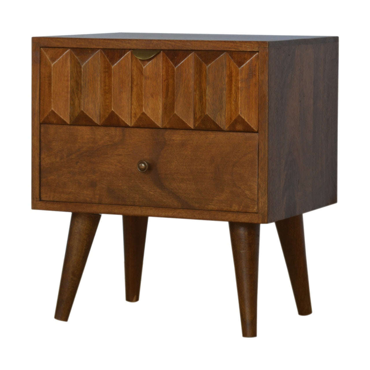 Ashpinoke:Chestnut Prism Bedside-Bedsides-Artisan