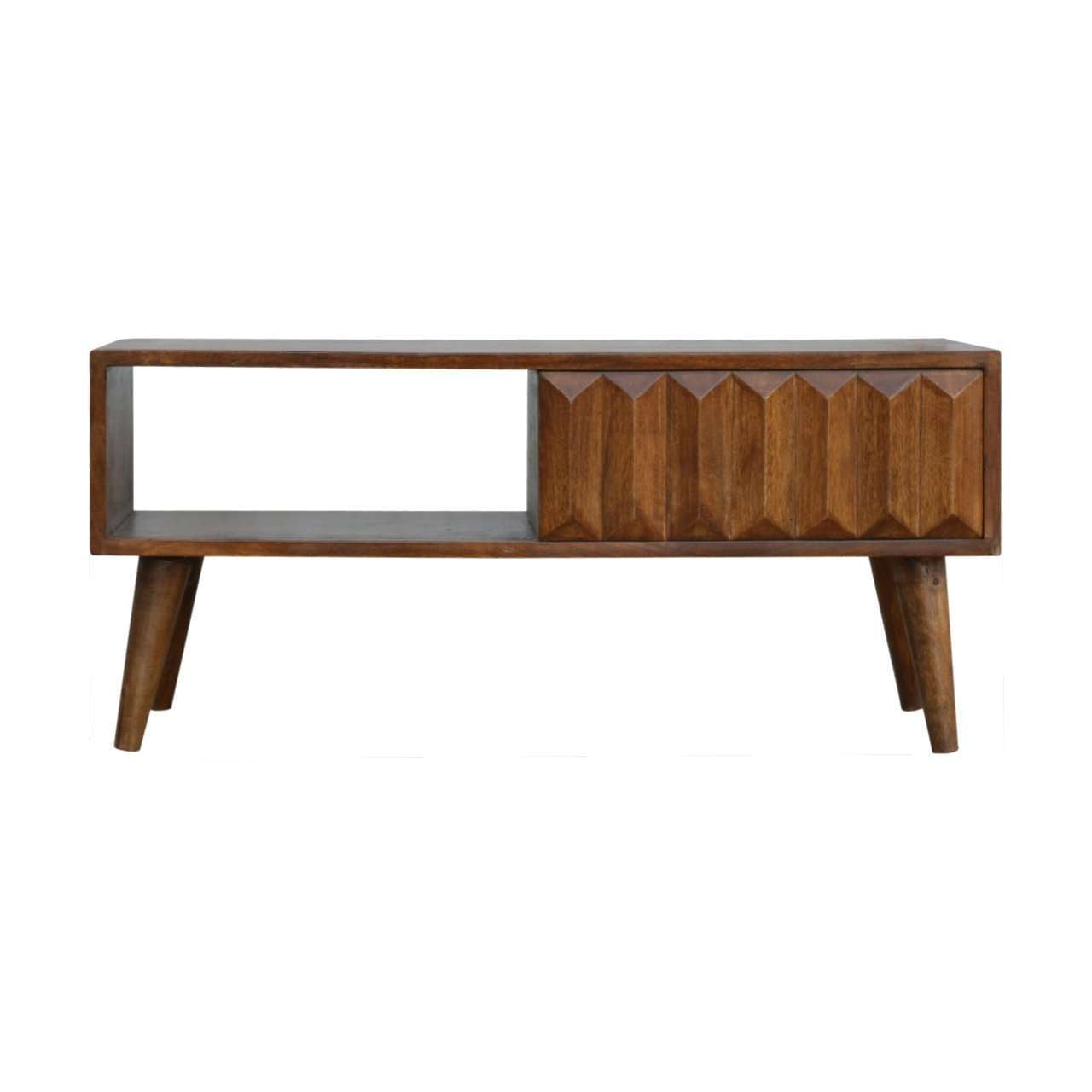 Ashpinoke:Chestnut Prism Sliding Door Media Unit-Media Units-Artisan