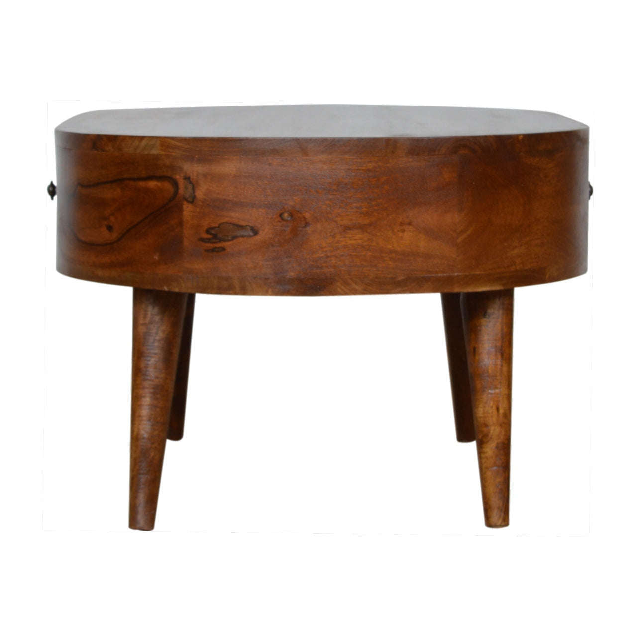 Ashpinoke:Chestnut Rounded Coffee Table-Coffee Tables-Artisan