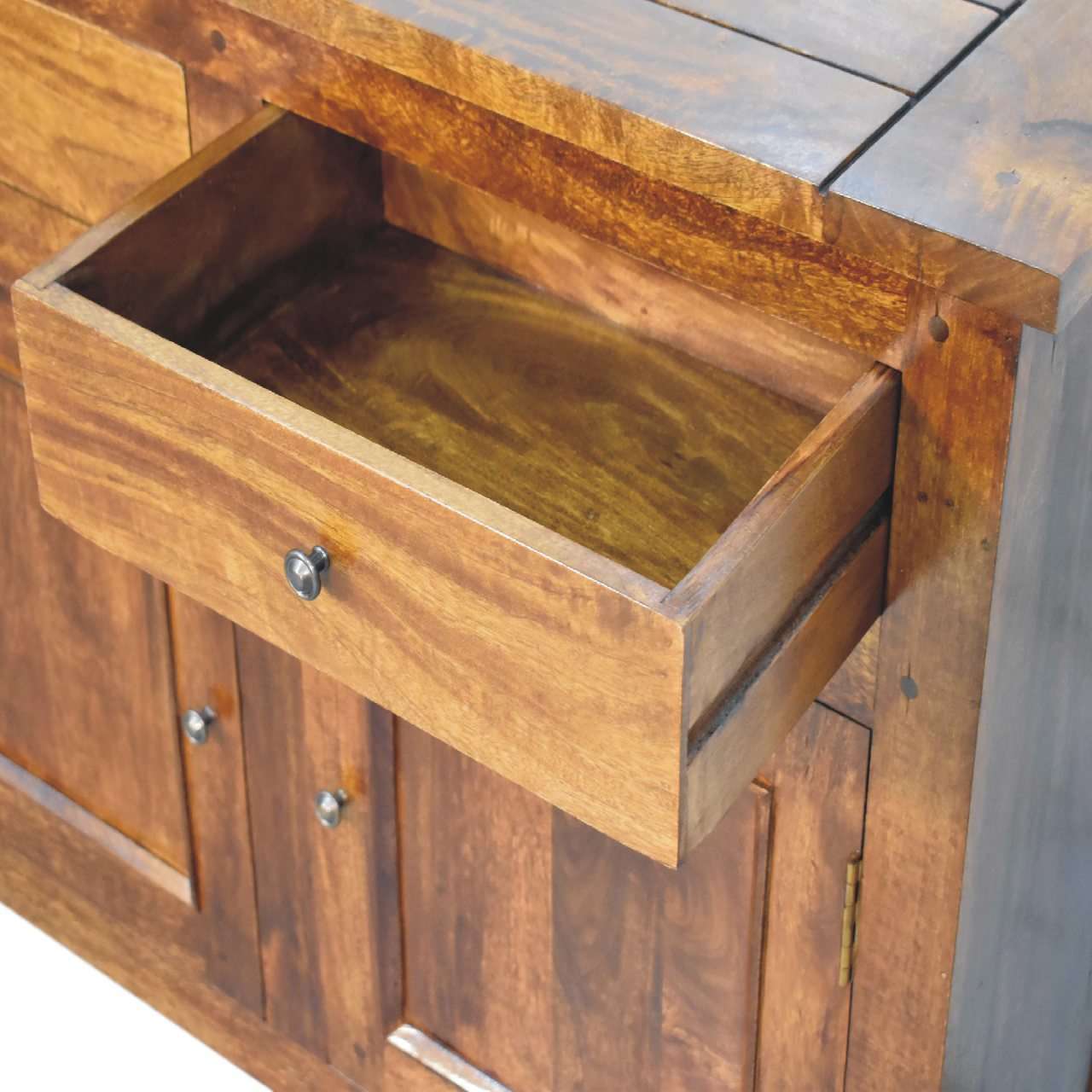 Ashpinoke:Chestnut Sideboard with 2 Drawers-Sideboards-Artisan