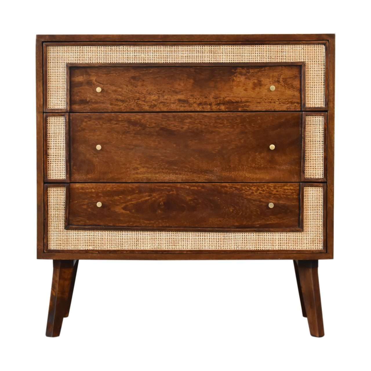 Ashpinoke:Chestnut Square Woven Chest-Chests and Drawers-Artisan