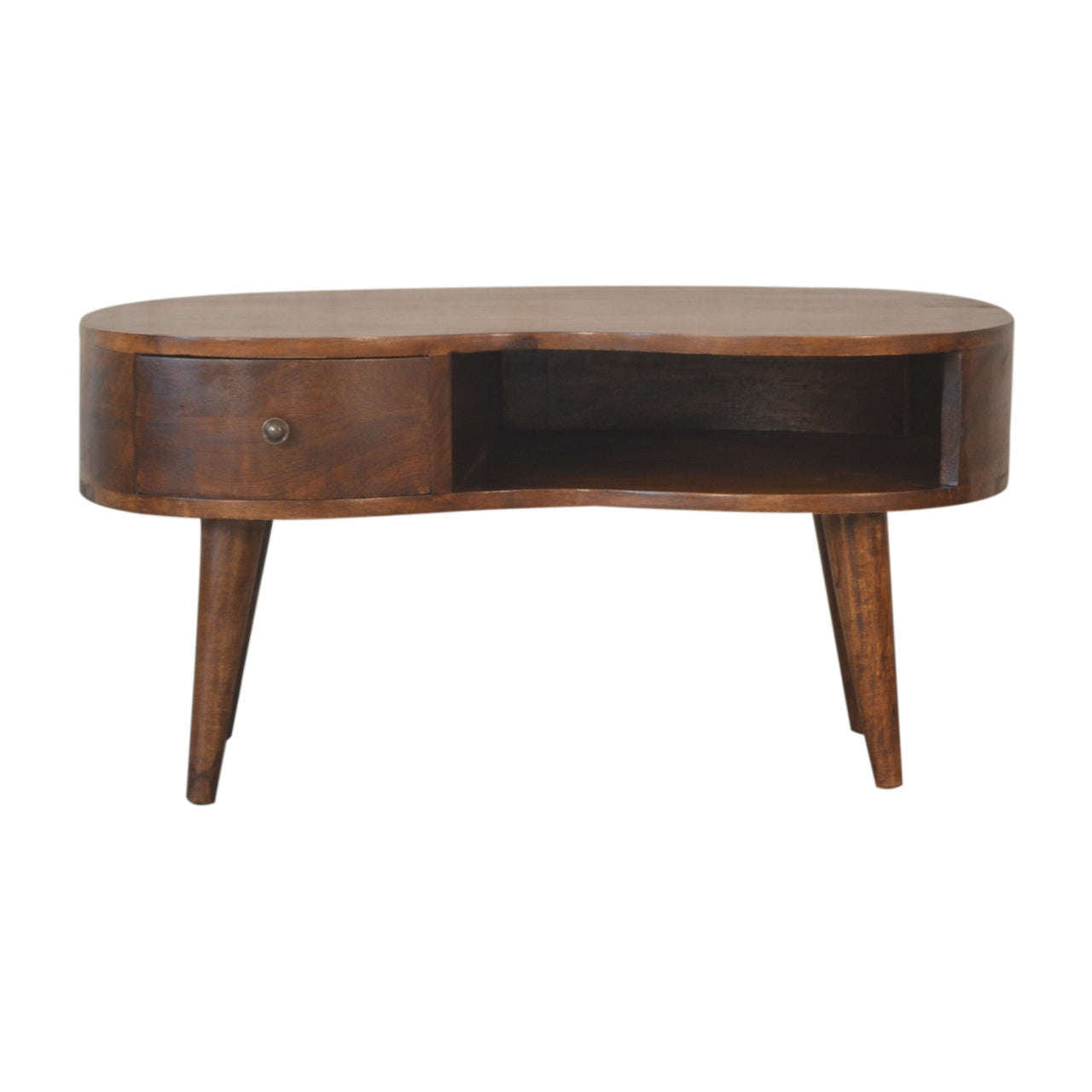 Ashpinoke:Chestnut Wave Coffee Table-Coffee Tables-Artisan