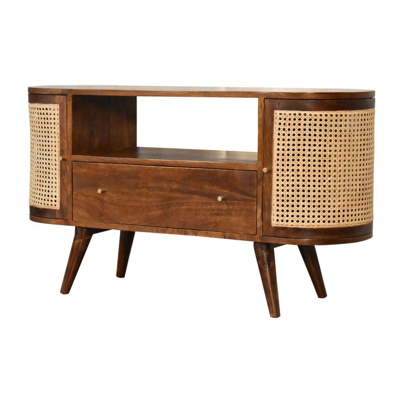 Ashpinoke:Chestnut Woven Media Unit-Media Units-Artisan