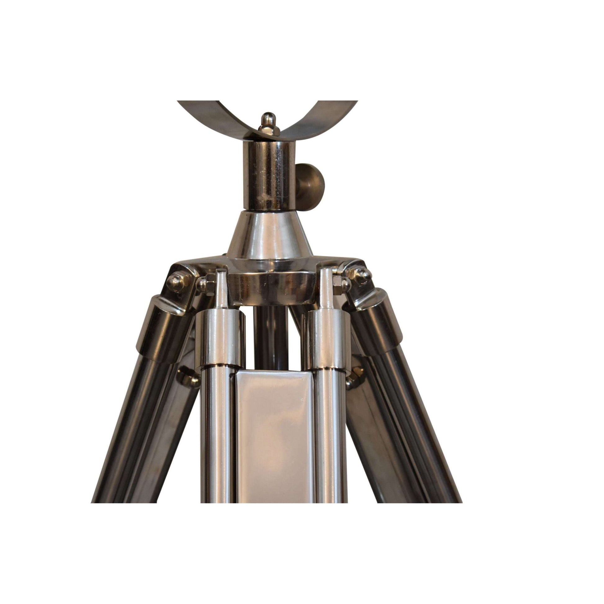 Ashpinoke:Complete Chrome Tripod Fold Spotlight Floor Lamp-Lighting-Artisan