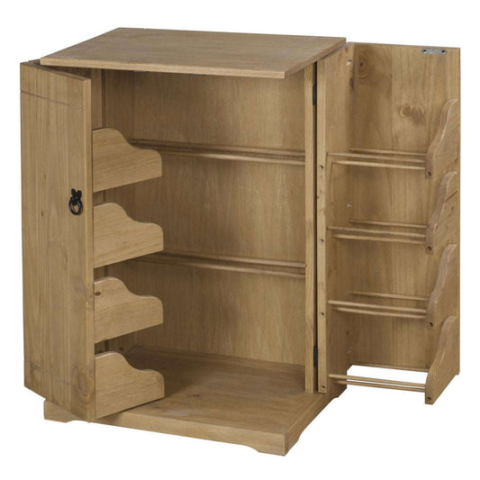 Ashpinoke:Corona DVD Rack-TV Units-Heartlands Furniture