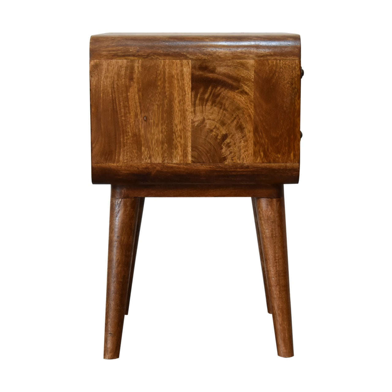 Ashpinoke:Curved Chestnut Bedside-Bedsides-Artisan