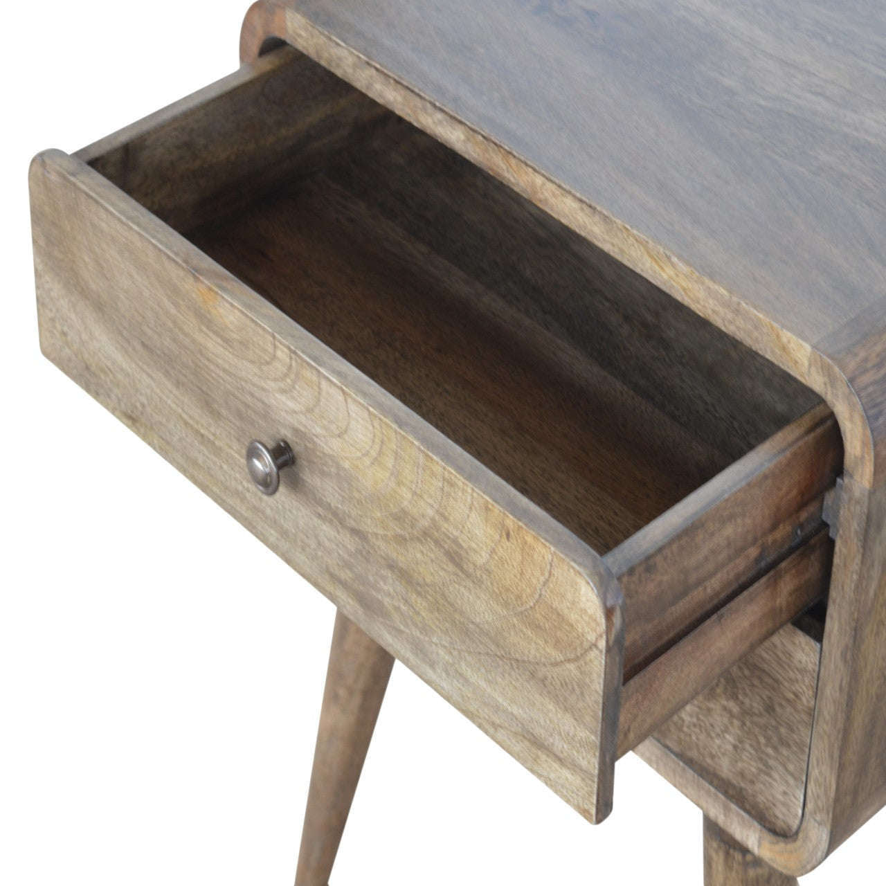 Ashpinoke:Curved Classic Grey Washed Bedside-Bedsides-Artisan