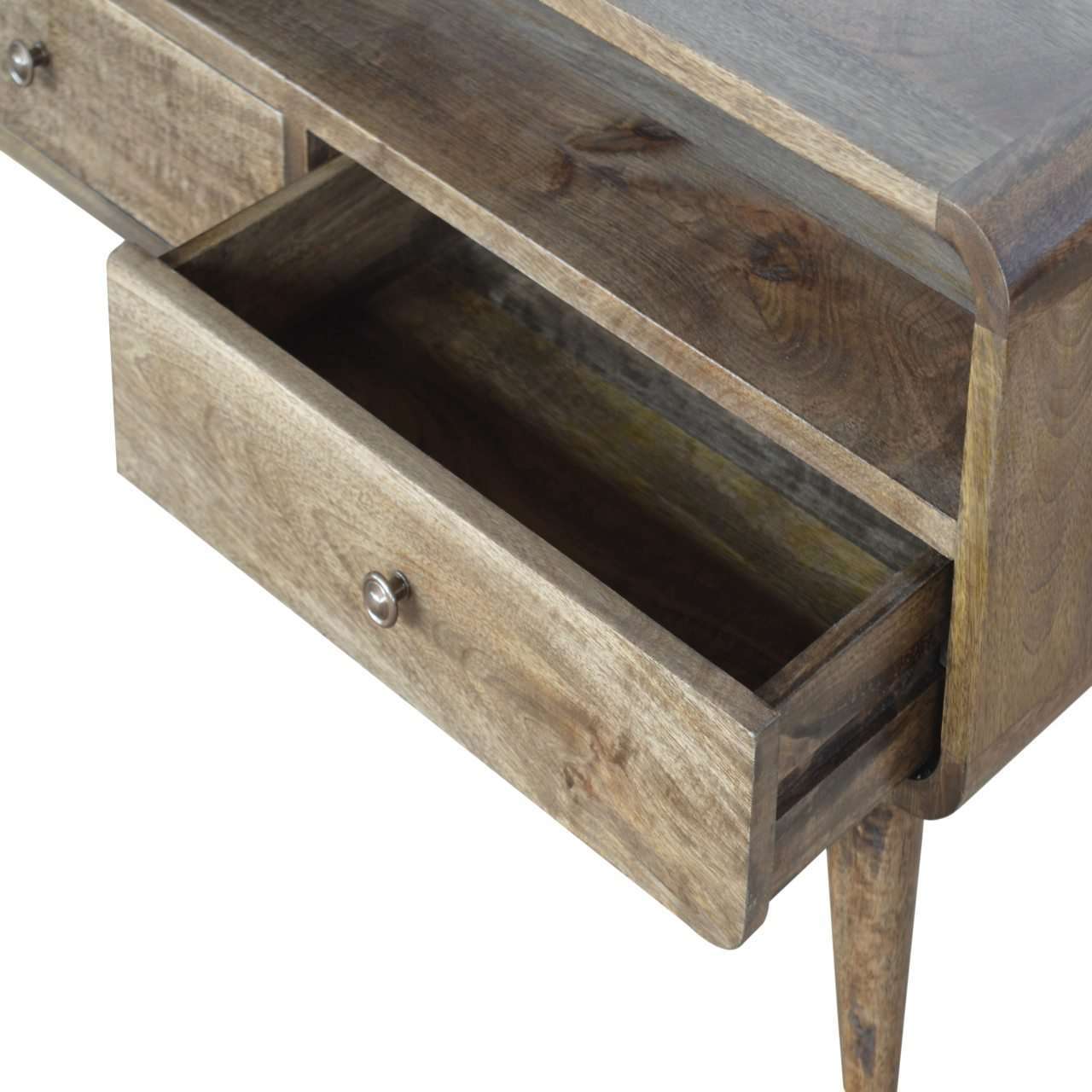 Ashpinoke:Curved Grey Washed Media Unit-Media Units-Artisan