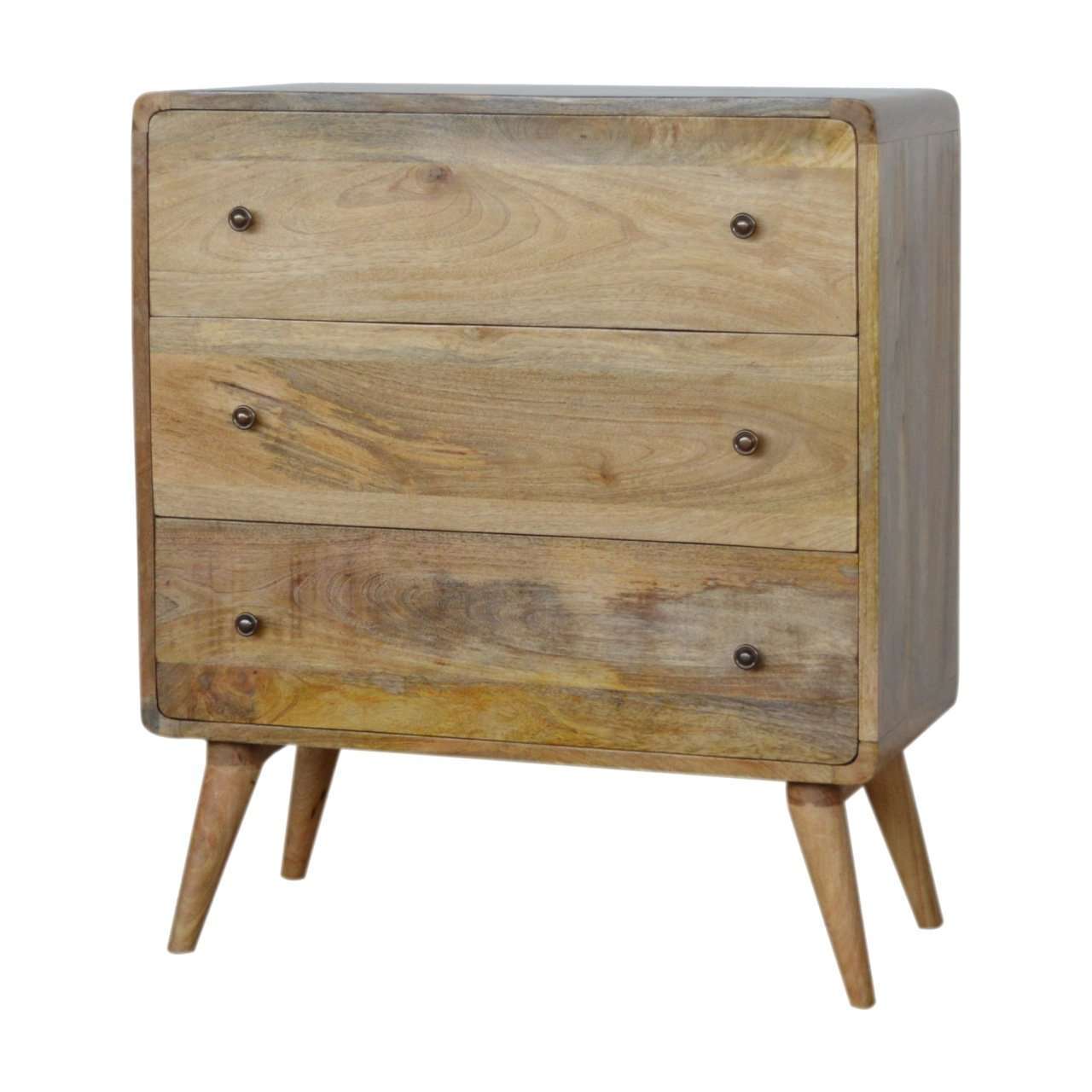 Ashpinoke:Curved Oak-ish Chest-Chests and Drawers-Artisan