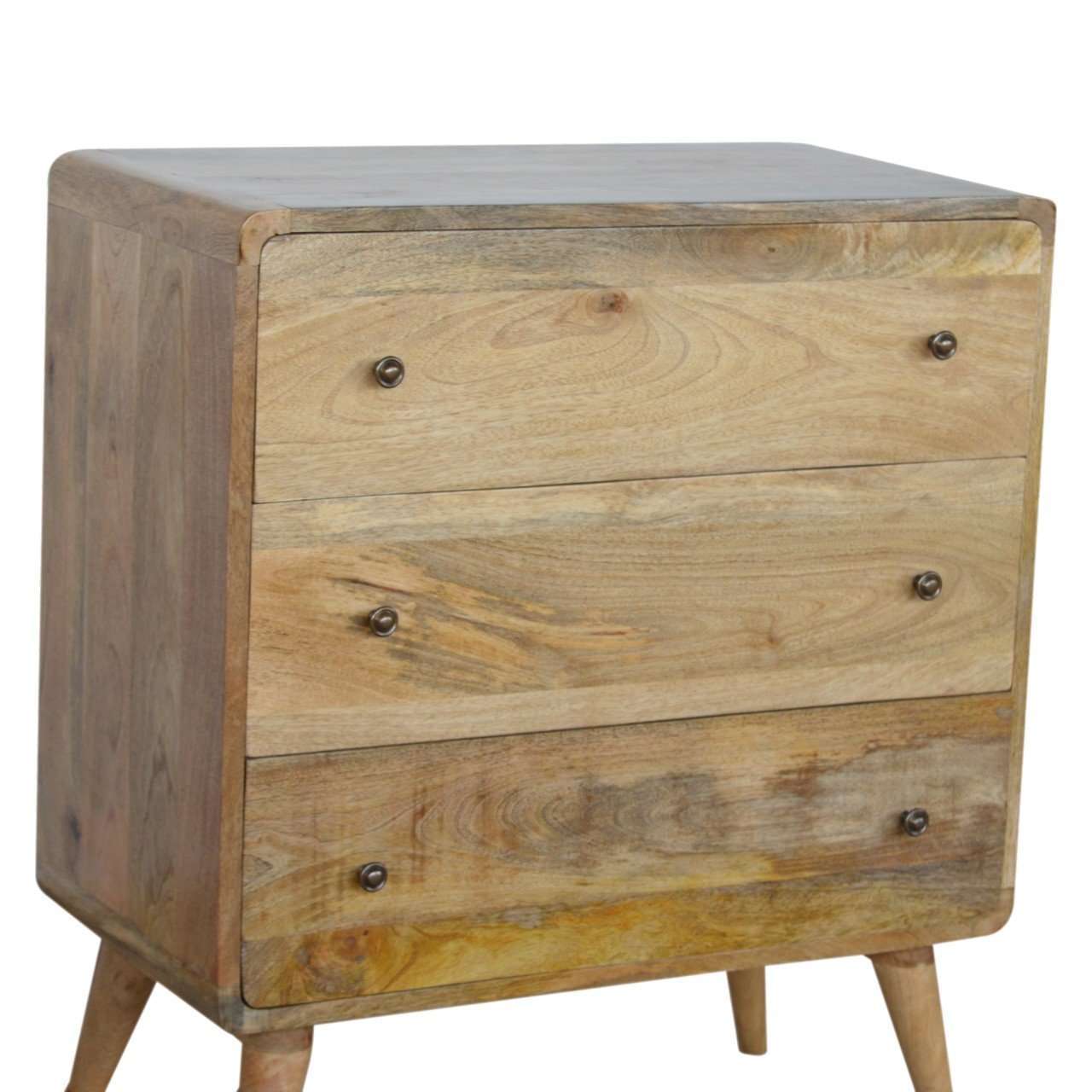 Ashpinoke:Curved Oak-ish Chest-Chests and Drawers-Artisan