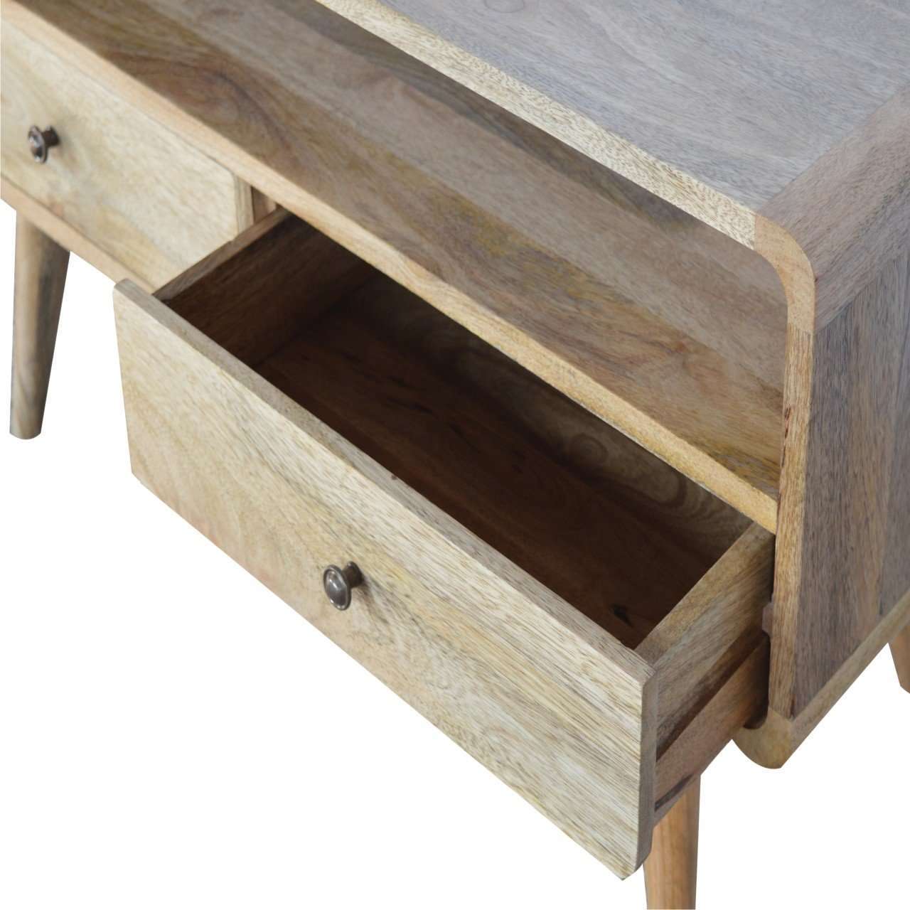 Ashpinoke:Curved Oak-ish Media Unit-Media Units-Artisan