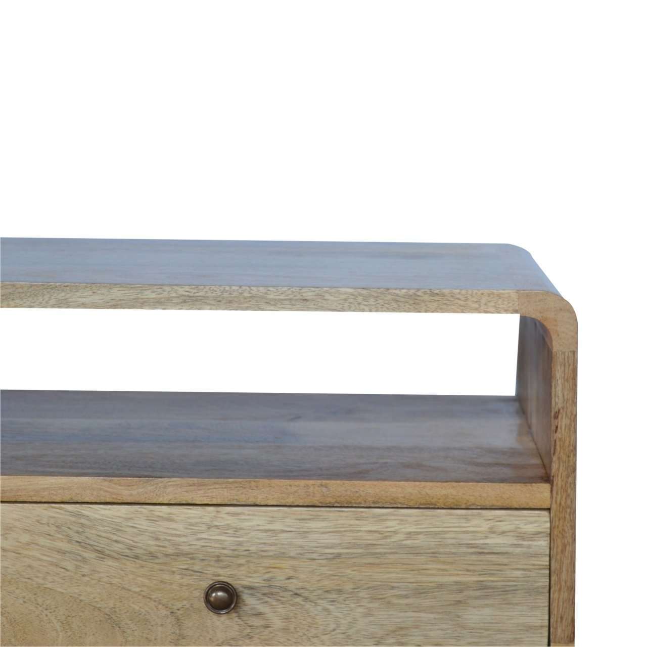 Ashpinoke:Curved Oak-ish Media Unit-Media Units-Artisan