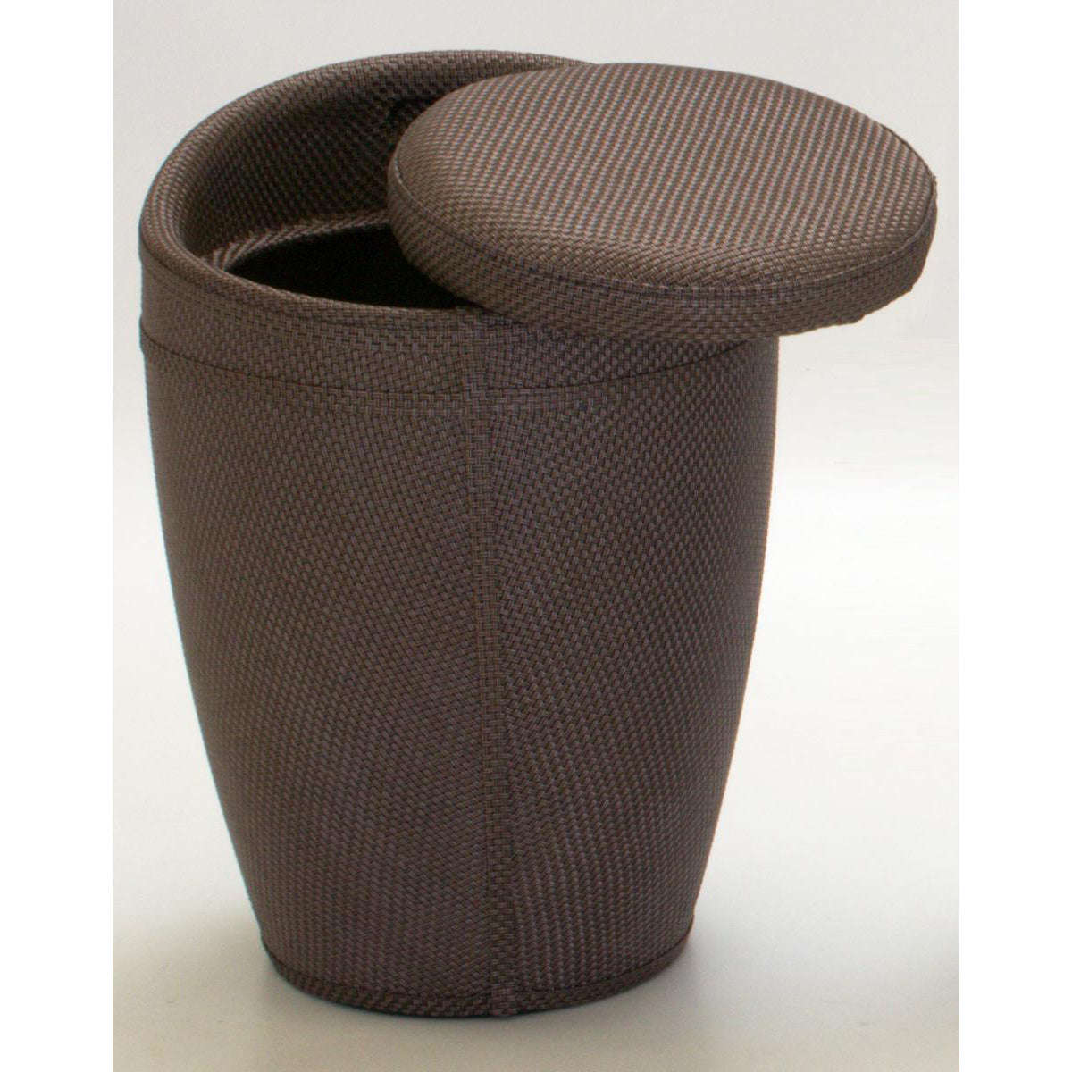 Ashpinoke:Dawson Brown Textilene Stool with Storage-Chairs-Heartlands Furniture