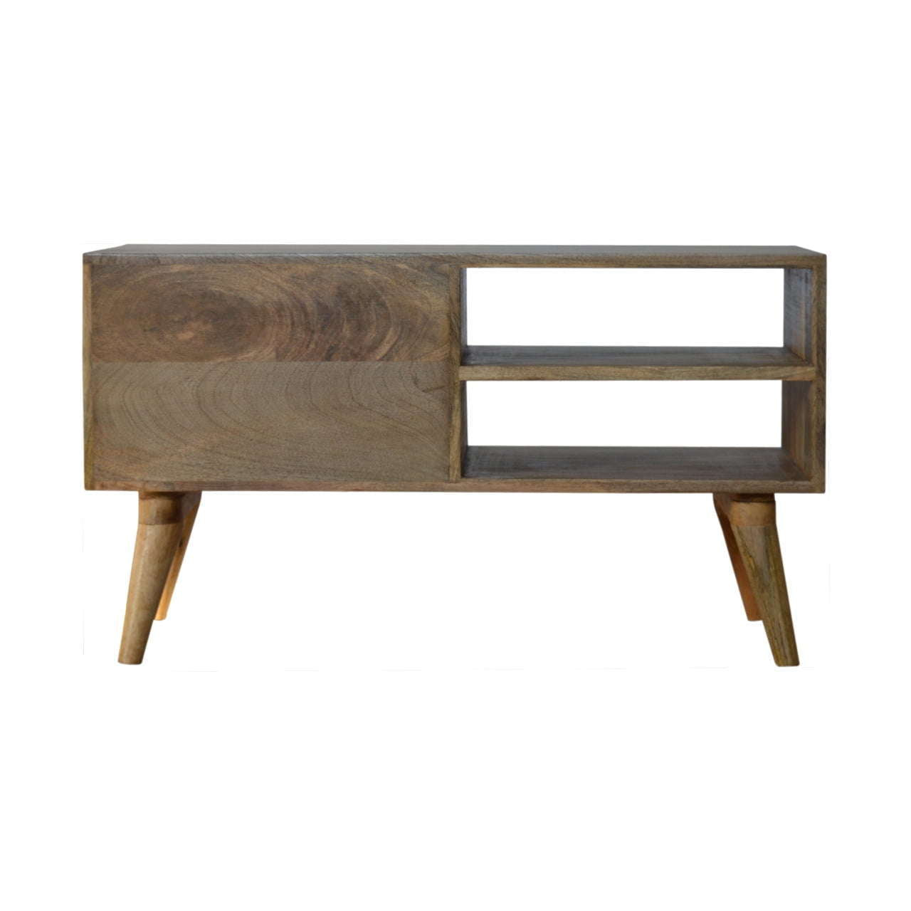 Ashpinoke:Diamond Carved TV Unit-TV Units-Artisan