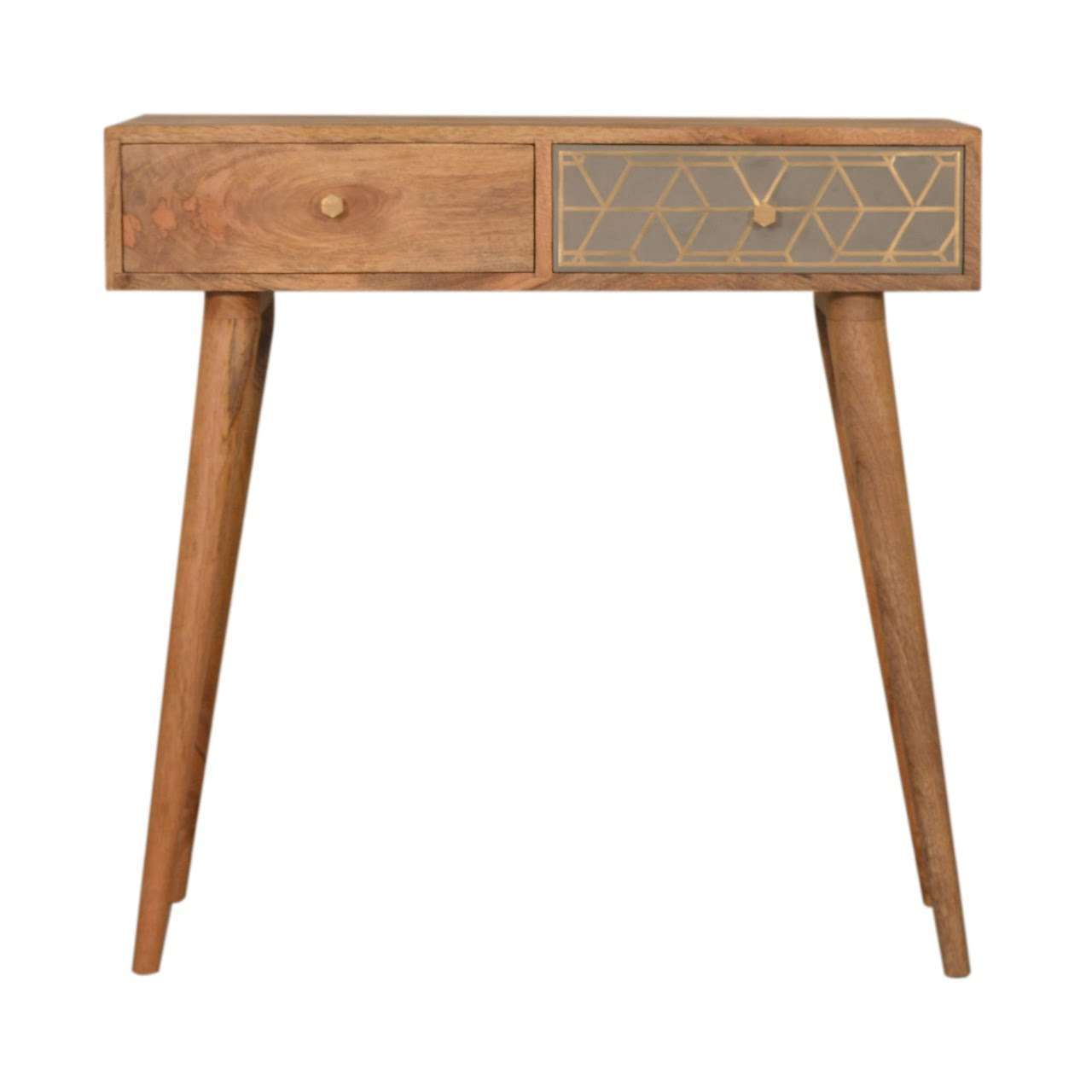 Ashpinoke:Dice Console Table-Console and Hall Tables-Artisan