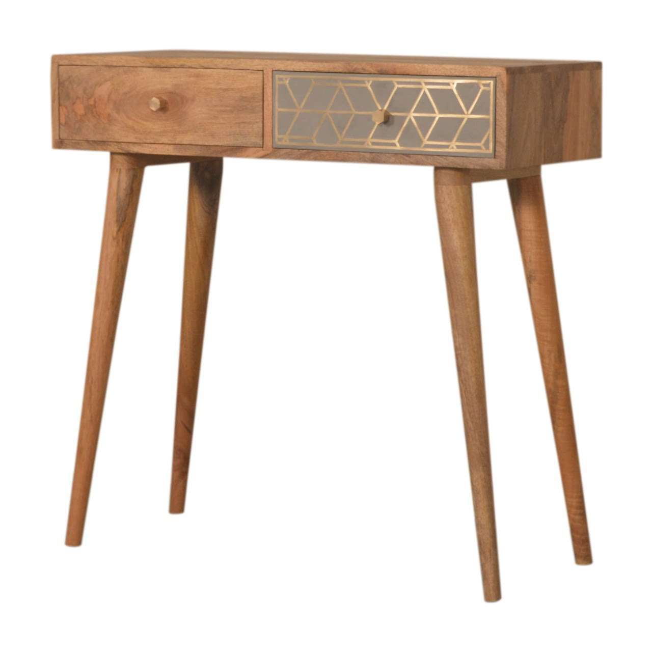 Ashpinoke:Dice Console Table-Console and Hall Tables-Artisan